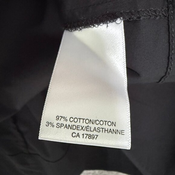 Banana Republic Stretch Cotton Poplin Circle Skirt Black Size 12 NWT - Picture 7 of 8